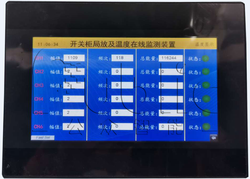 1665552060957653.png GZPD-800T型開關(guān)柜/環(huán)網(wǎng)柜局部放電及溫度監(jiān)測裝置